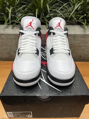 Size 11.5 - Nike Air Jordan 4 Retro Red Cement DH6927-161 Red