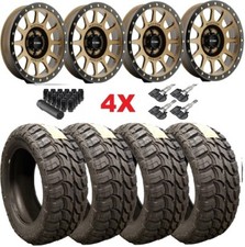 Method Nv Bronze Wheels Rims Tires 33 12.50 17 Mud Mt Package Set 1500