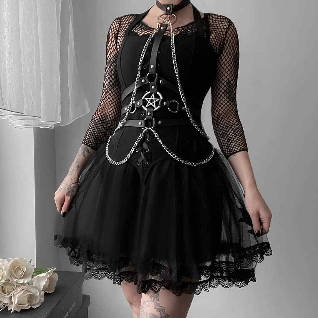 Killstar Fun Eral Doll Corset Lace Gothic Punk Witchy Occult