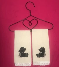 Mini Wall Hanger Amish Tea Towels Primitive Country Decor 