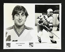 1979-80 Walt Tkaczuk #18 New York Rangers Hockey NHL Center Vintage Promo Photo