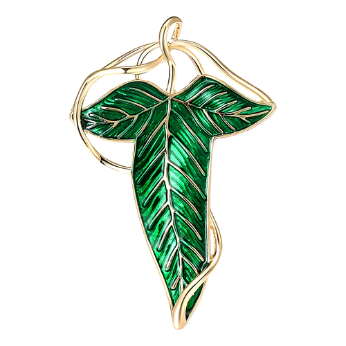 Charming Leaf Brooches for Women Unisex 5-Color Enamel Beautiful Plants Flowers - Picture 3 of 17