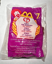 1999 McDonald's Happy Meal Ty Teenie Beanie Babies 7 Strut The Rooster NIP
