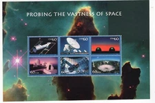 2000 60 cent Space Souvenir sheet Scott #3409, Mint NH