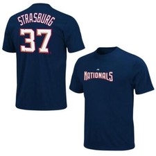 Koszulka baseballowa MLB Washington Nationals Strasburg 37 granatowa koszulka jersey