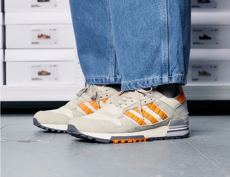 adidas Originals Men's ZX 600 Trainers in Grey/Orange UK 8 adidas Originals Men's ZX 600 Trainers in Grey/Orange UK 8