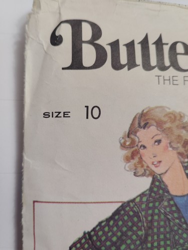 Jacket Pullover Top 10 Butterick 5080 Sewing Pattern V Neck Lightweight VTG Cut - Picture 2 of 10
