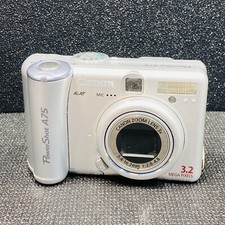 Canon PowerShot A75 3.2 MP Digital Camera Silver Not Working For Parts