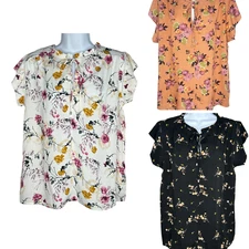 Buffalo by David Bitton Flutter Sleeve Top Blouse *You Choose Color & Size*