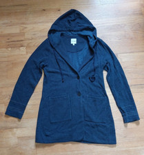 Women's Nic + Zoe Here Or There Hooded Button Jacket Trim Exclusive Size Medium