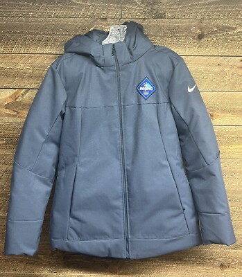 Nike 2022 Beijing Olympics Down Filled Blue Parka NBC Sports Logo Size Xs