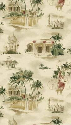 Morocco / India Building Scenery Wallpaper 80-64254