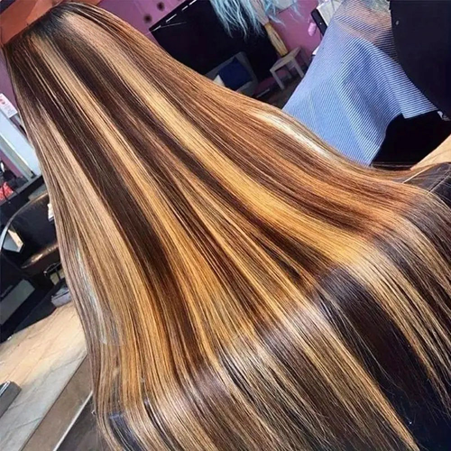 34Inch Lace Front Human Hair 4/27 Ombre 13x6 Lace Frontal Wigs 13x4 Wigs Women - Picture 4 of 11