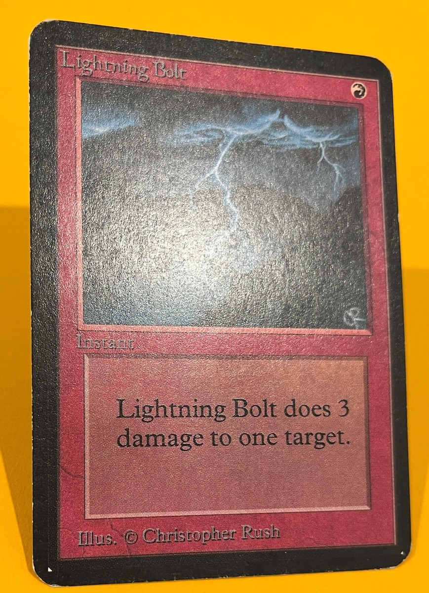 MTG LIGHTNING BOLT Alpha (OldManMTG 002-542) | eBay
