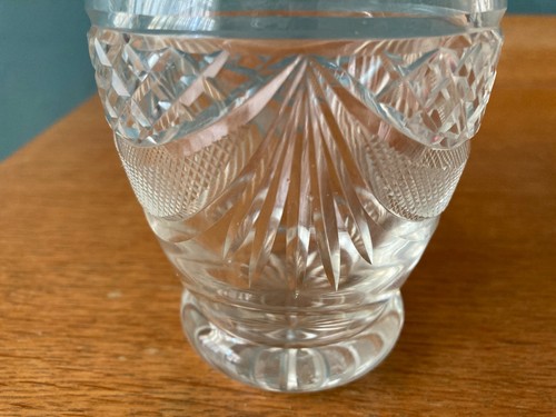 Webb Corbett Crystal Cut Glass Bottle Pickle Jar & lid, 1950s - Picture 7 of 8