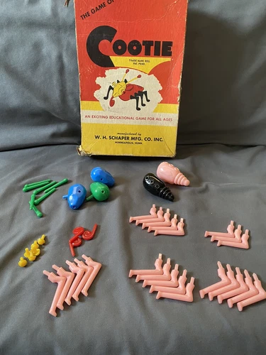 *VINTAGE* SCHARPER Cootie Game Pieces