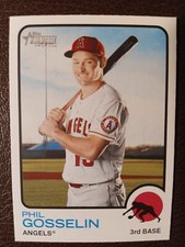 PHIL GOSSELIN ANGELS 2022 TOPPS HERITAGE BASEBALL CARD #345
