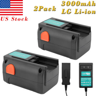 18V 3000mAh Li-ion Battery/Charger for Gardena 8835-U 8835-20 8839 8839-20 8878