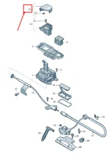 NEW AUDI Q7 4M UPPER SELECTOR LEVER HANDLE RHD 4K2713139DDB6