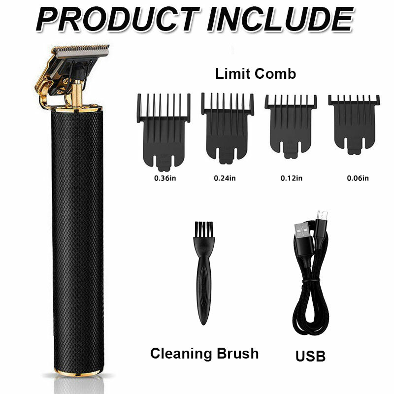 Professional Trimmer Barber Set with 4 Guide Comb for Men Tr