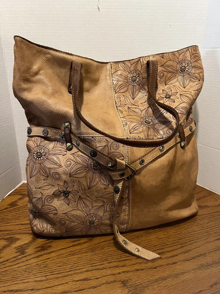 Costanza Rota Tote Daisy Large Handbag Floral Leather Boho Pheasant Style