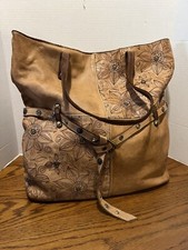 Costanza Rota Tote Daisy Large Handbag Floral Leather Boho Pheasant Style