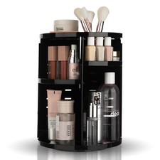 360Degree Rotating Makeup Organizer Round Spinning Countertop Cosmetic Organizer