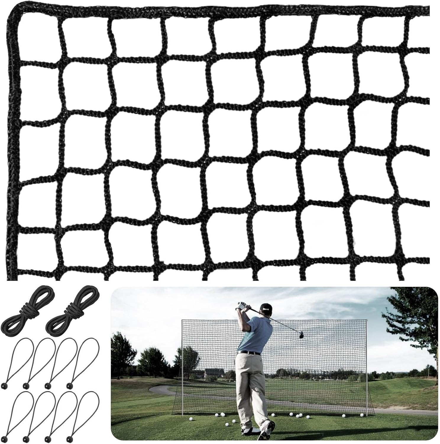 Practice Net For Indoor/outdoor Use - 10 To 30 Ft Options