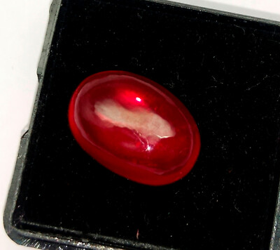 11 Crt Red Ruby Burma Oval Cabochon Loose Gemstone AT5