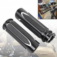 1" Handlebar Hand Grips For Harley Sportster Road Glide King Softail FXST FLSTN
