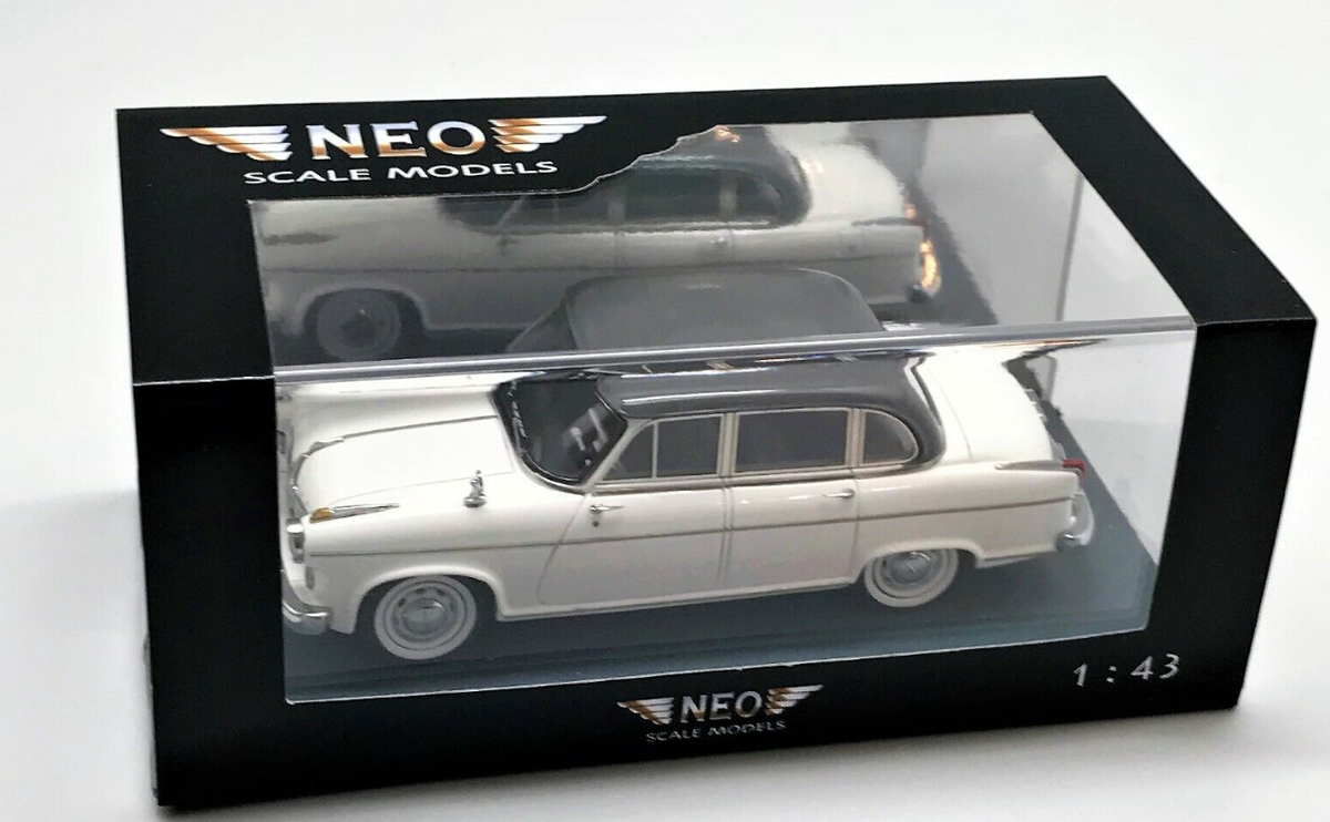 1/43 Neo Borgward Hansa Pullman white 2400 1955-58 Model car | eBay