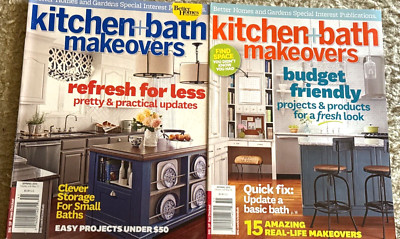 Lot of 2 Better Homes and Gardens Kitchen and Bath Makeovers 2014-2015