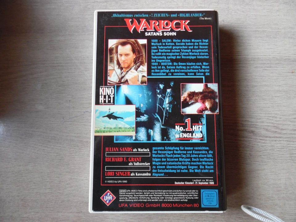 Warlock Satans Sohn VHS - Bild 3 von 3