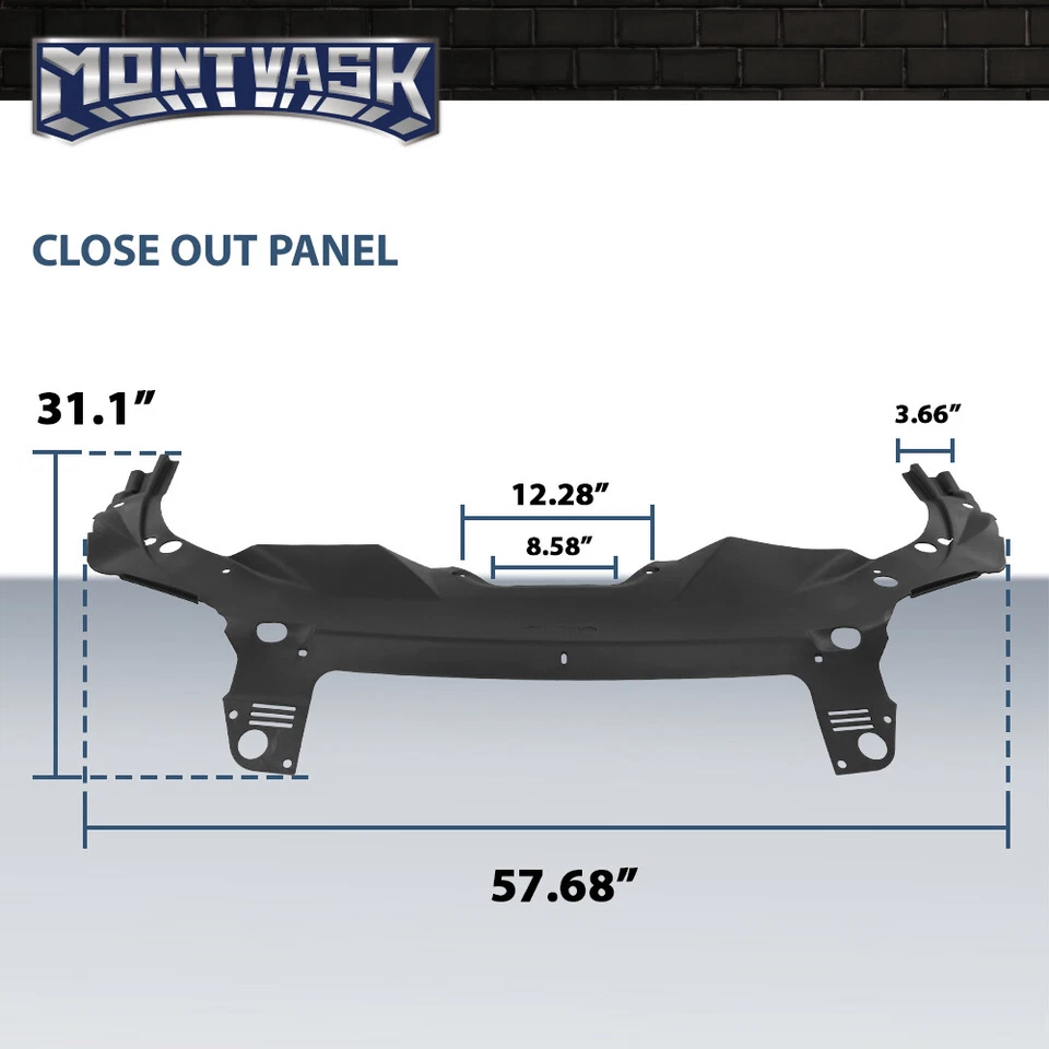 Fit For 2019-2022 Jeep Cherokee Radiator Core Upper Sight Shield Cover Panel - Image 3 of 4