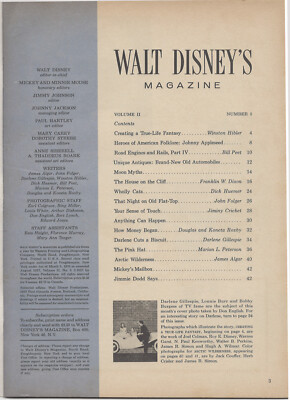 Vintage Walt Disney Magazine August 1957 formerly Mickey Mouse 