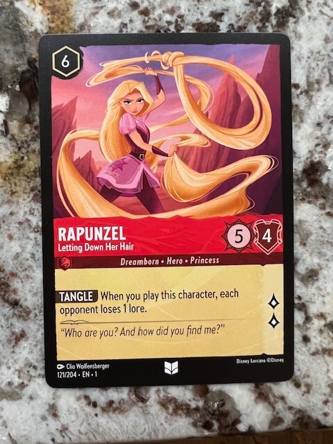 ロルカナ　ラプンツェル　LORCANA Lorcana Rapunzel Gifted with Healing Legendary The First