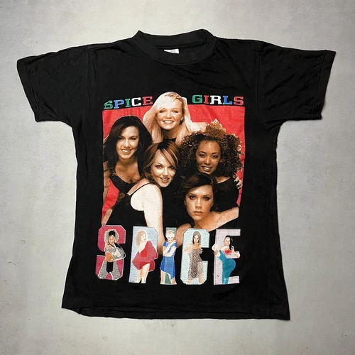 Spice Girls Rap Tee T Shirt 2 Sided Single Stitch Sp Vintage vintage concert t-shirt, vintage, single stitch, B+ condition