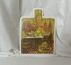 Vintage 1970's Cutting Board Featuring a French Bakery ~ 9.5" x 12"