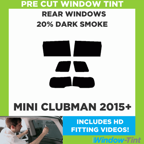 For Mini Clubman 2015+ Pre Cut Window Tint Kit 20% Dark Rear Car Tinting Film - Picture 1 of 9