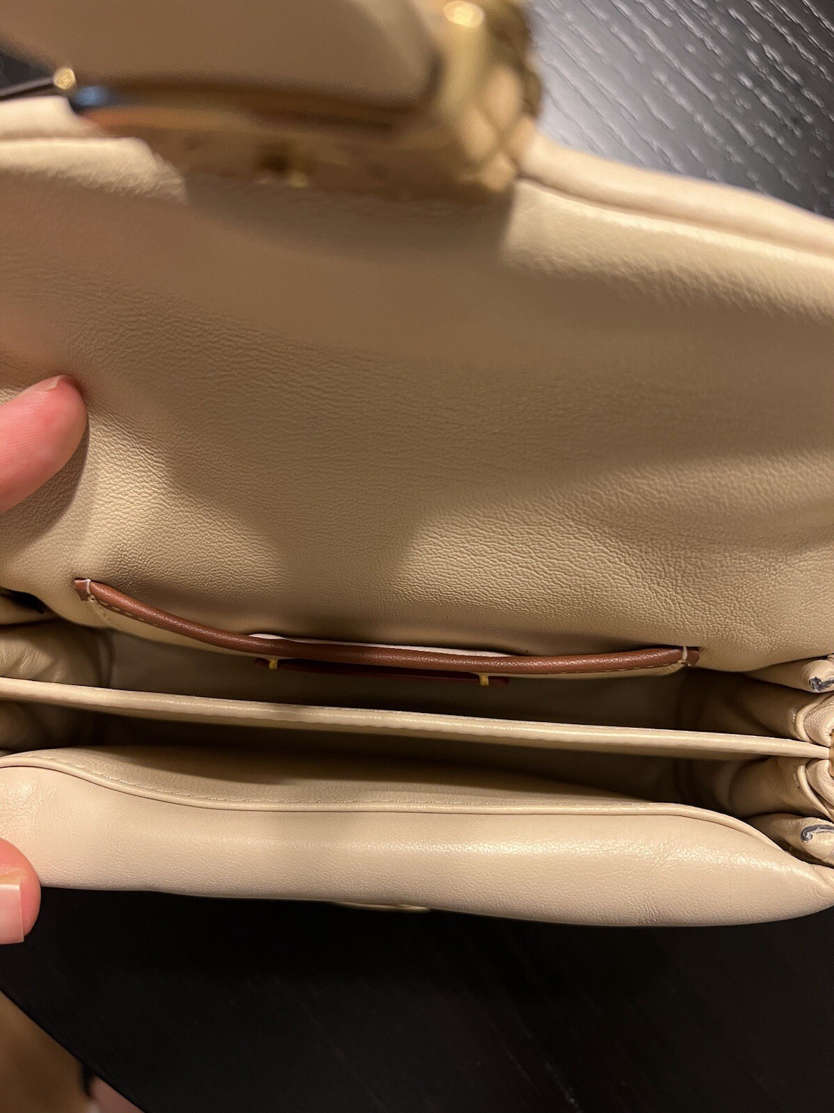 Coach Tabby 18 Pillow Letter C Women's Shoulder Bag - B4/Ivory image 4