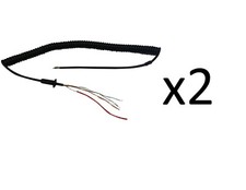 Lot of 2 Workman MIL10 6 Wire CB Radio Replacement Mic Cord Astatic,Turner