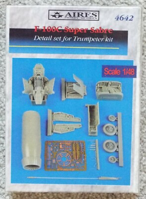 1/48 F-100C Super Sabre Early Detail Set (TRP) Aires #4642 Shrink Wrapped MISB