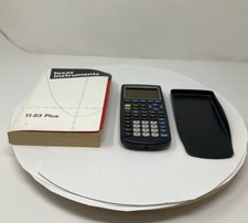 TI-83 Plus Graphing Calculator Texas Instruments With Guidebook Manual