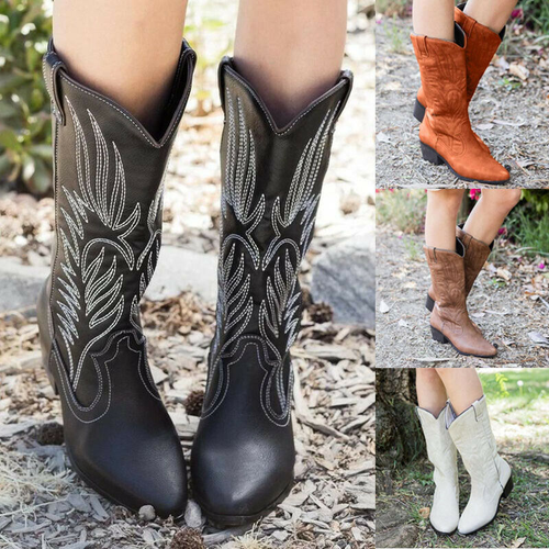 Mid Calf Boots Shoes Size 