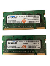 2 x Crucial 1gb Ddr2 Sodimm. CT12864AC53E.8FE Memory