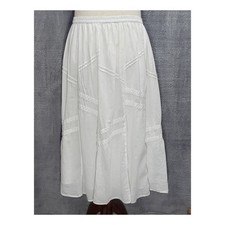 Y2K Choices White Tiered Maxi Skirt XL Vintage Boho Cottagecore Fairy Gypsy