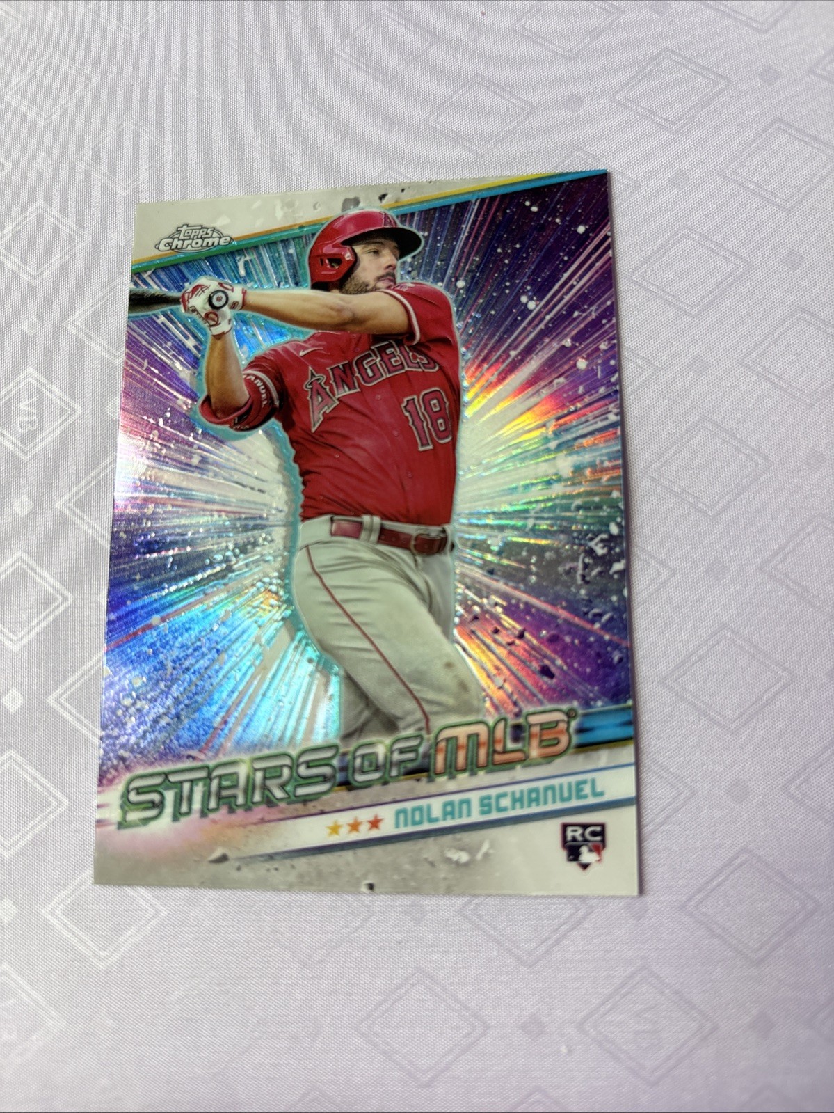 2024 Topps Update Stars of MLB Chrome#CSMLB-73 Nolan Schanuel Los Angeles Angels