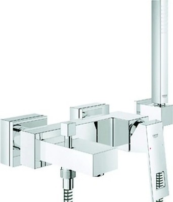 GROHE EH-Wannenbatterie Eurocube 23141 Wandmont. Brausegrt. Euphoria Cube chrom