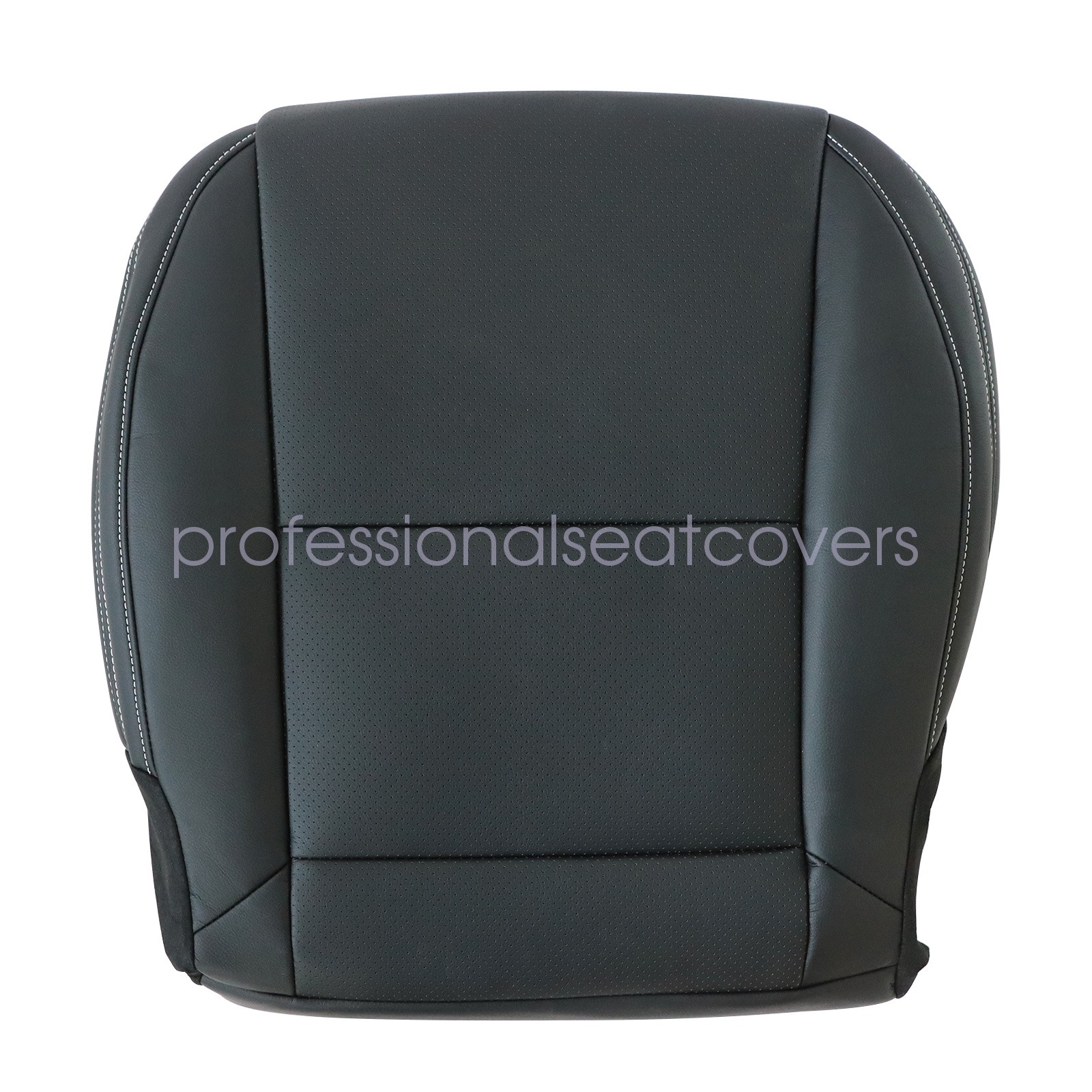 For 2010-15 Chevy Camaro Driver & Passenger Replacement Leather Seat Cover Black