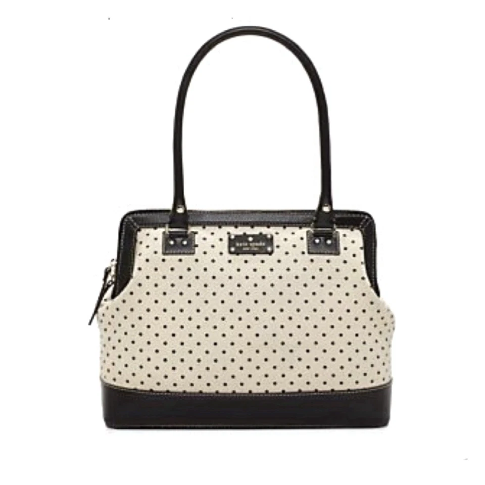 ⚪️⚫️Kate Spade New York Belltown Ashlyn Polka Dot Satchel Doctor Bag Satchel⚫️⚪️ - Image 4 of 4